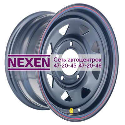 Off-Road Wheels 7x16/5x139,7 ET25 D98,5 ВАЗ Нива черный (треуг. мелкий)