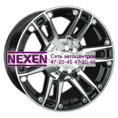 LS 8x17/6x139,7 ET36 D100,1 558 BKF (конус, Колпак+лого)