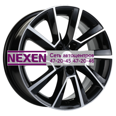 Khomen Wheels 6x15/5x100 ET38 D57,1 KHW1507 (Rapid/Fabia) Black-FP