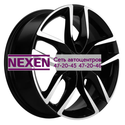 Khomen Wheels 6,5x17/5x108 ET33 D60,1 KHW1708 (Chery tiggo 7pro) Black-FP