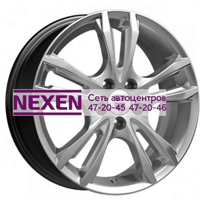 K&K 6x16/4x98 ET35 D58,5 Samara (КС866) Сильвер SK