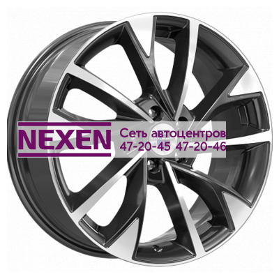 K&K 7x17/5x105 ET38 D56,6 Роквуд (КС900) Алмаз черный