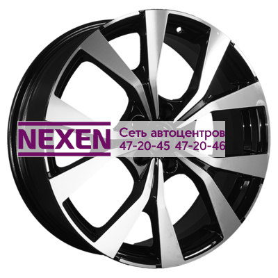 Khomen Wheels 7x19/5x114,3 ET45 D60,1 KHW1906 (Changan CS85 Coupe) Black-FP