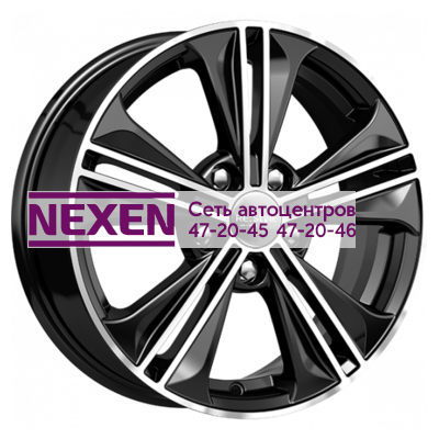 K&K 6x16/5x114,3 ET43 D67,1 КС778 Алмаз черный