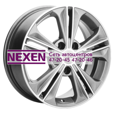 Khomen Wheels 6x16/5x114,3 ET43 D67,1 KHW1603 (Creta/Seltos) G-Silver-FP