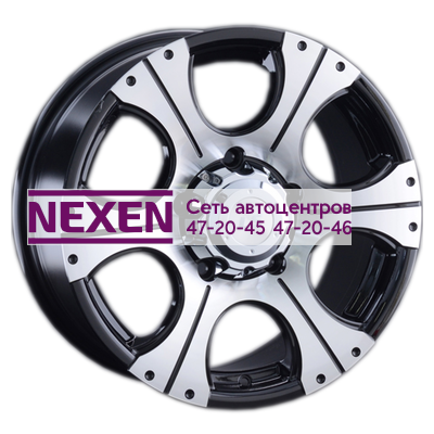 LS 8x17/5x150 ET55 D110,1 867 BKF (Колпак+лого)