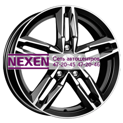 K&K 6x16/5x110 ET45 D63,35 Sayan (КС731M) Алмаз черный