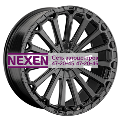 LS FlowForming 9x20/6x139,7 ET25 D100,1 RC80 BK (конус, Колпак+лого)