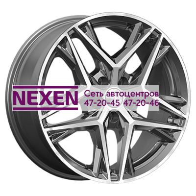 Скад 8x18/5x120 ET45 D65,1 Челси (КЛ1100) Алмаз графит