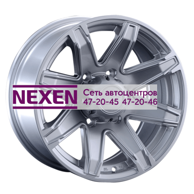 LS 8x16/6x139,7 ET10 D106,1 763 Sil (конус, Колпак+лого)