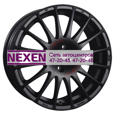 OZ 8x17/5x112 ET35 D75 Superturismo GT Matt Black + Red Lettering