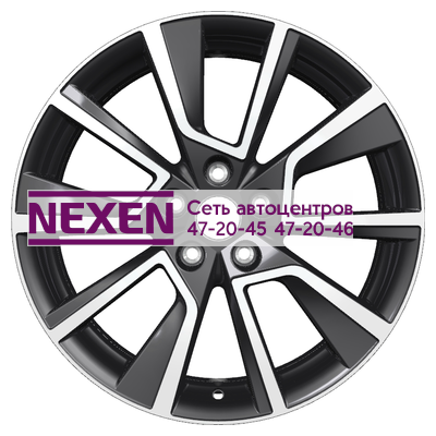 Khomen Wheels 7x18/5x114,3 ET35 D66,1 KHW1802 (Koleos) Black-FP