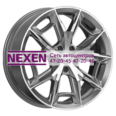 Скад 7,5x19/5x114,3 ET45 D67,1 Паркер (КЛ382) Алмаз графит