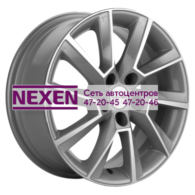 Khomen Wheels 6x15/5x100 ET38 D57,1 KHW1507 (Rapid/Fabia) F-Silver-FP