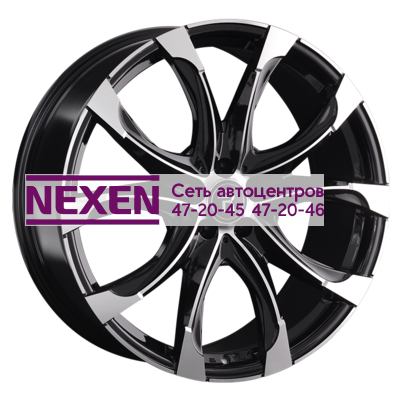 Replay 9,5x22/5x120 ET49 D72,6 LR54 BKF (конус, LR002)