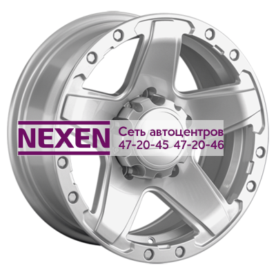 LS 8x16/5x150 ET2 D110,1 1284 Sil (конус, Колпак+лого)