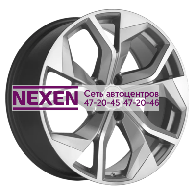 Khomen Wheels 8,5x20/5x112 ET20 D66,5 KHW2006 (Q8) Brilliant Silver-FP