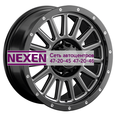 LS 8,5x17/6x139,7 ET25 D106,1 1347 BKS+SSF (конус, Колпак+лого)