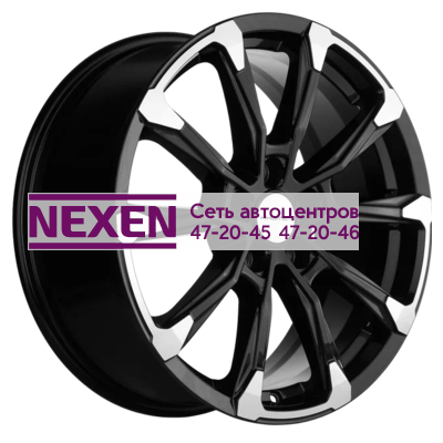 Khomen Wheels 7,5x18/5x114,3 ET45 D60,1 KHW1808 (RAV4) Black-FP
