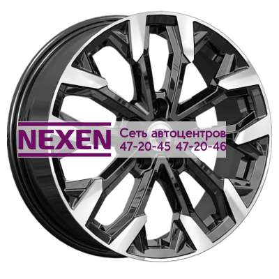 K&K 6,5x17/5x105 ET38 D56,6 Морейн (КС1046) Алмаз черный