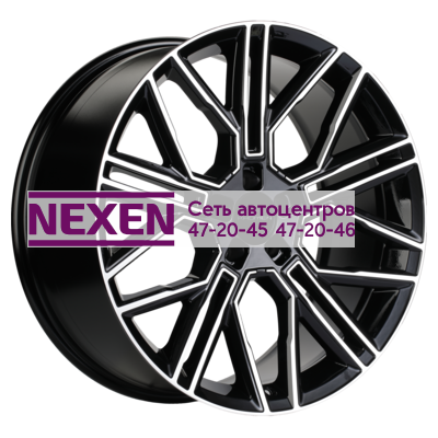 Khomen Wheels 9,5x21/5x112 ET36 D66,6 KHW2101 (E-tron) Black-FP