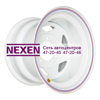 Off-Road Wheels 8x16/5x139,7 ET-25 D110 УАЗ белый (треуг.)