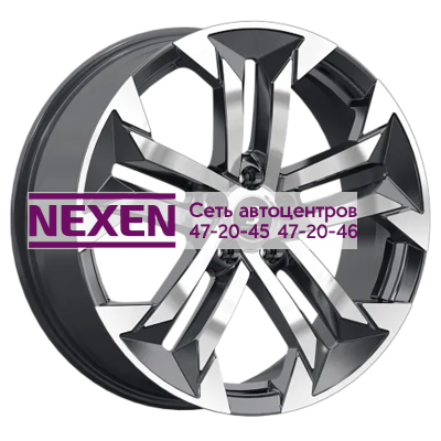 Premium Series 7,5x19/5x114,3 ET40 D64,1 КР015 (Haval F7/F7x) Diamond Black Gris