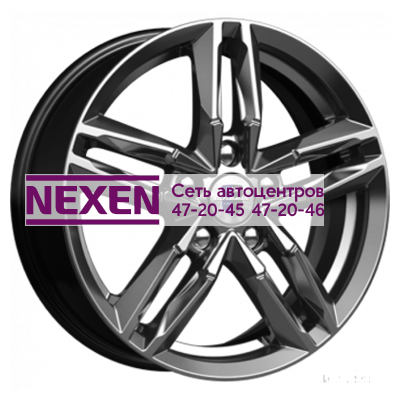 K&K 6x16/5x110 ET44 D65,1 Sayan (КС731) Дарк платинум