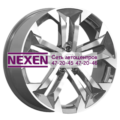 Premium Series 7,5x19/5x108 ET36 D65,1 КР015 (Exeed TXL/VX) Diamond Gloss Graphite