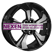 Khomen Wheels 7x17/5x114,3 ET45 D67,1 KHW1724 (FAW Besturn X80) Black-FP