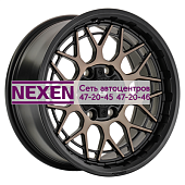 LS Forged 9x17/6x139,7 ET20 D106,1 LS FG52 MB (конус, Колпак+лого)